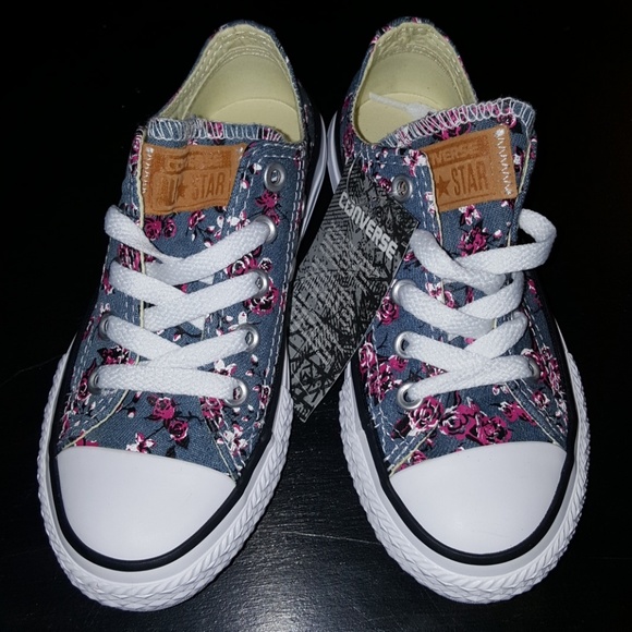 girls floral converse